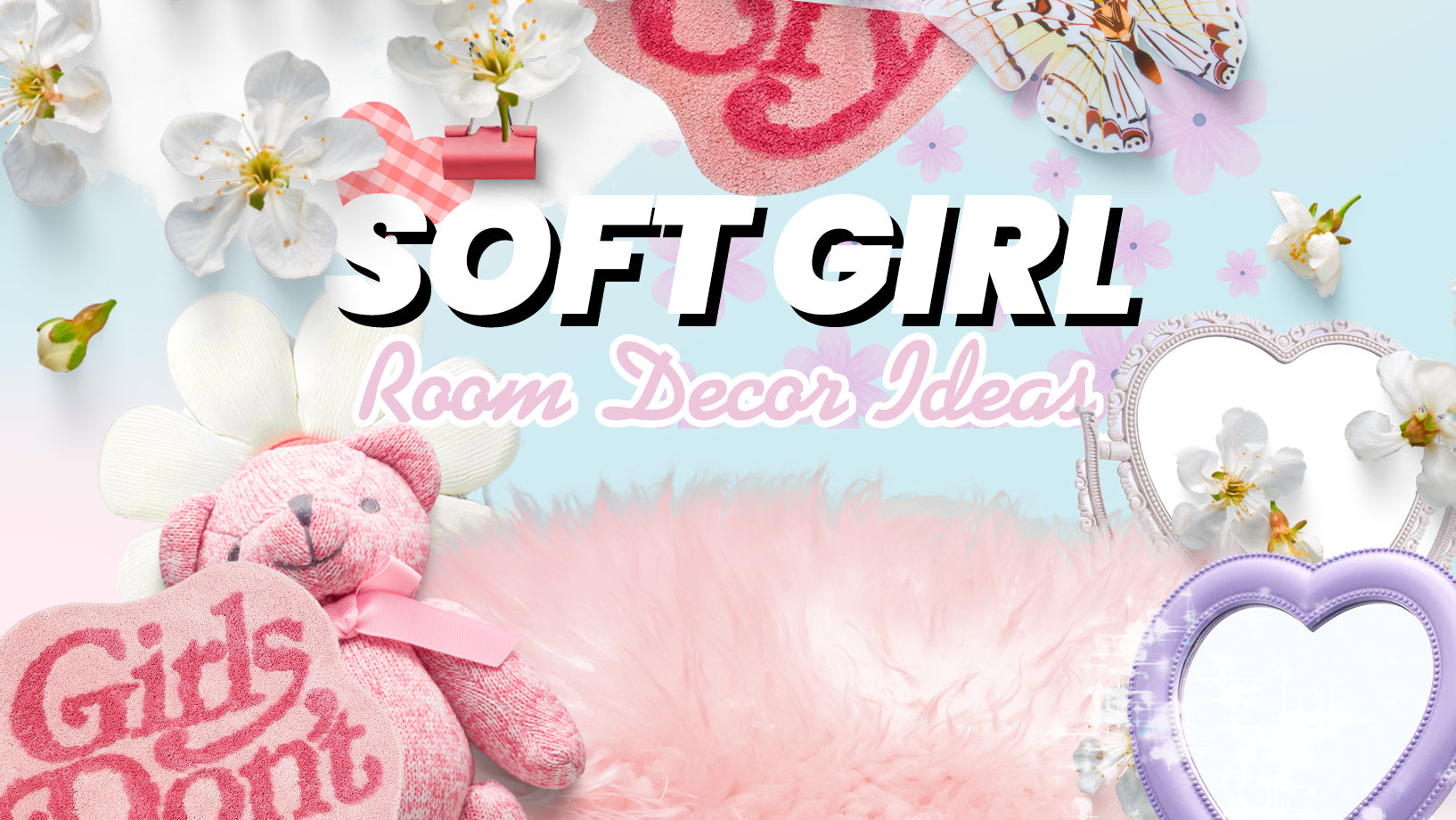 Kawaii Room Decor Aesthetic, Cute Pink Aesthetic Room Decor For Teen Girls