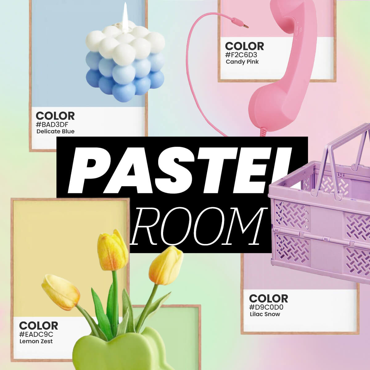 Pastel Rainbow Macrame Tassels Wall Decor - Shop Online on roomtery