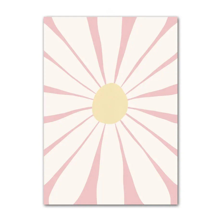 minimalist pastel aesthetic floral print gallery wall art canvas posters roomtery room decor