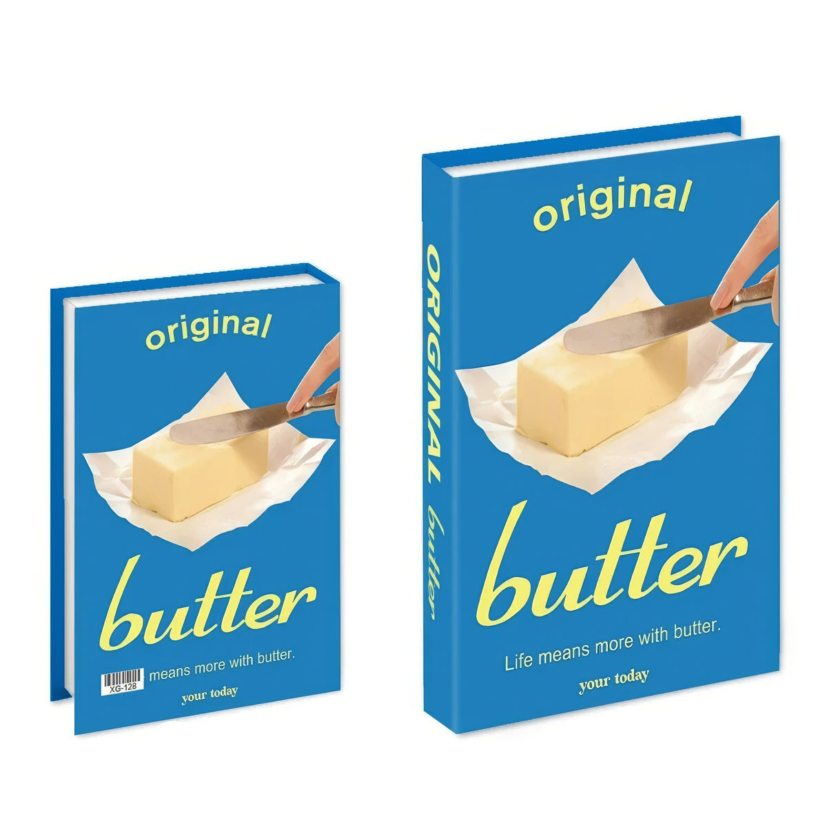 Butter Blue Book Storage Box