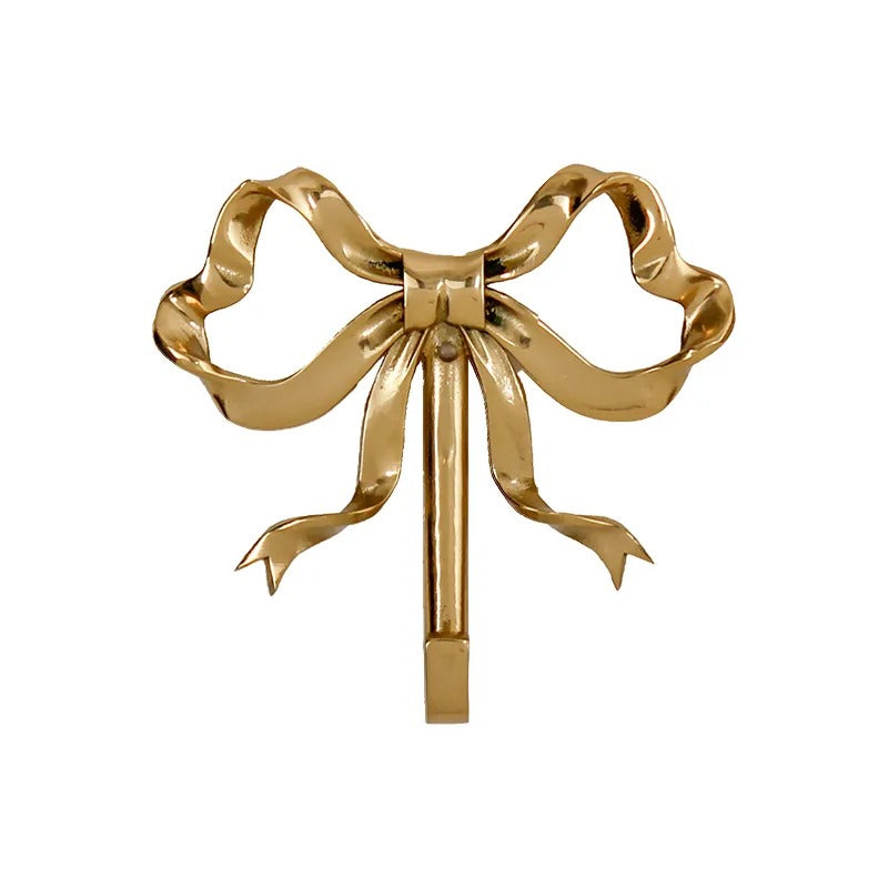 Vintage Brass Bow Hook 