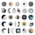 spiritual aesthetic sun and moon print stickers roomtery