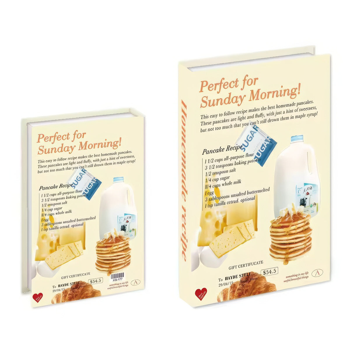 Sunday Pancakes Hidden Storage Book Box