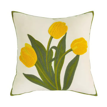Tulip-Flower-Embroidered-Pllow-Cover