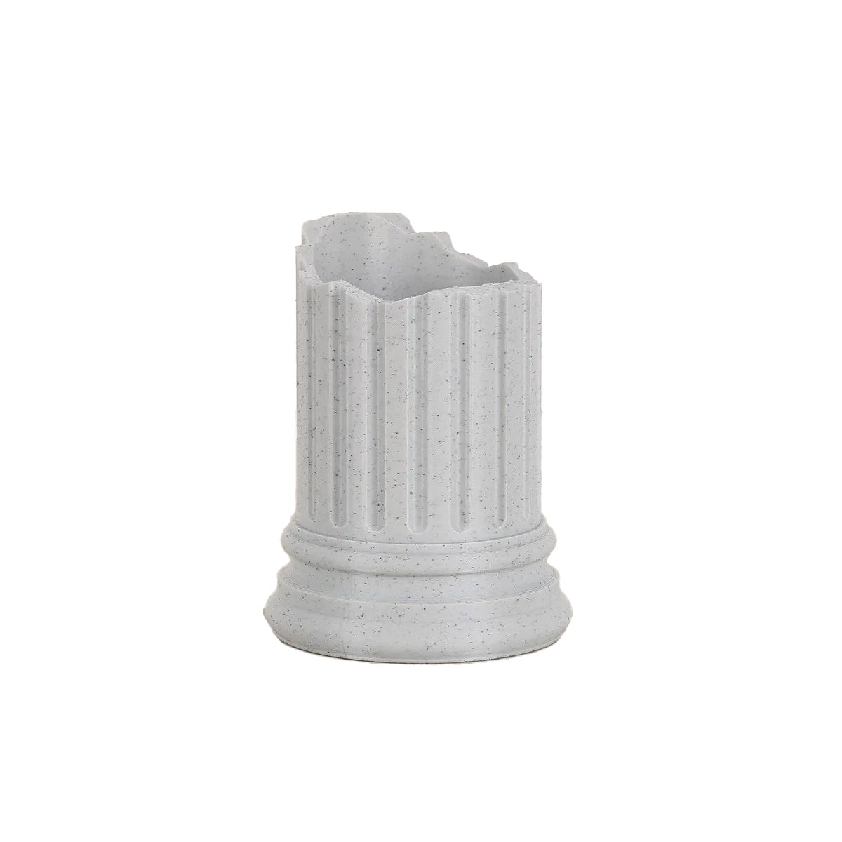 broken ancient column shaped pen holder