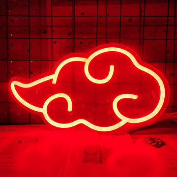 anime cloud kawaii aesthetic wall decor neon sign roomtery