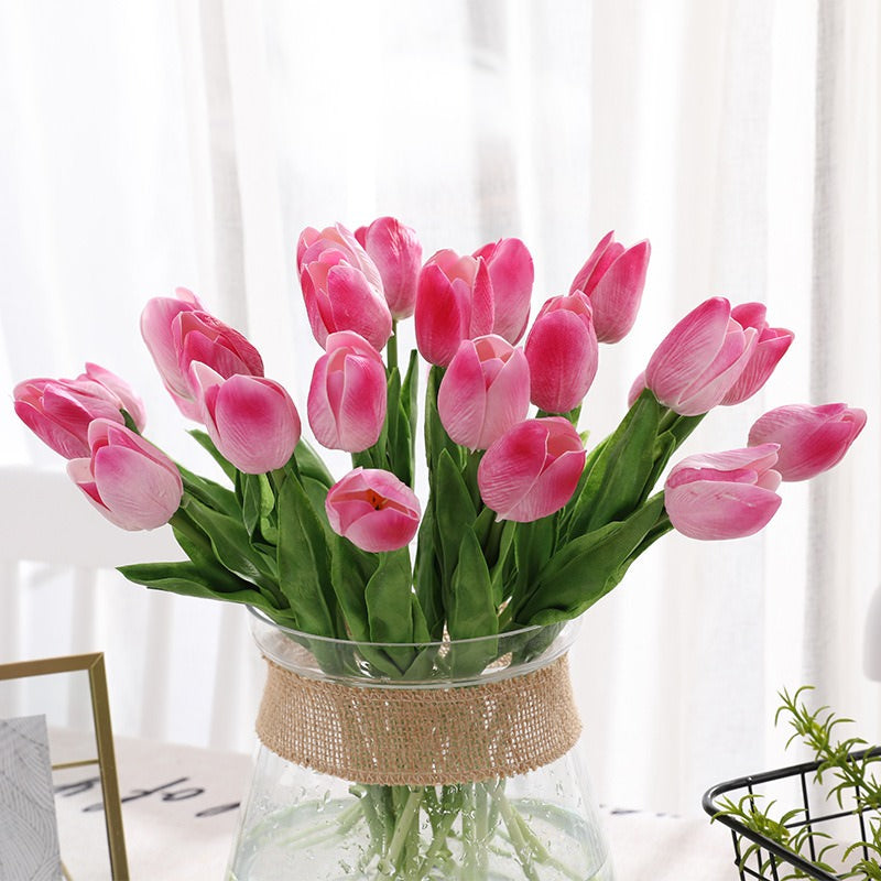 artificial tulip flowers bouquet roomtery aesthetic room decor