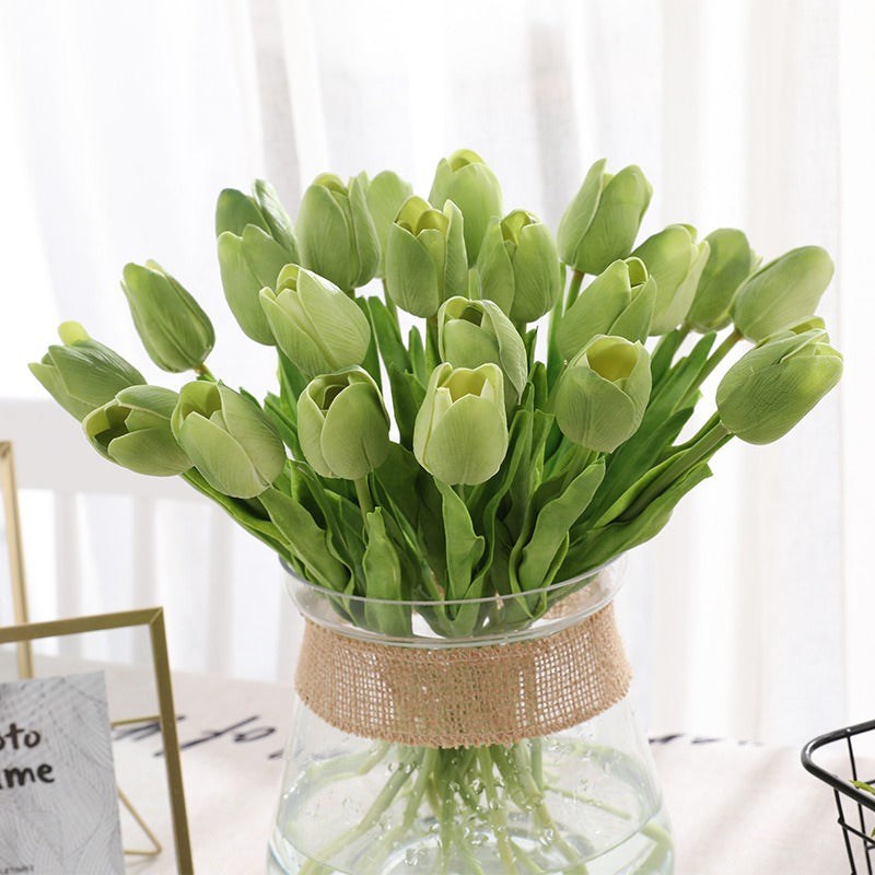 artificial tulip flowers bouquet roomtery aesthetic room decor