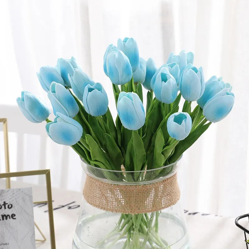 artificial tulip flowers bouquet roomtery aesthetic room decor