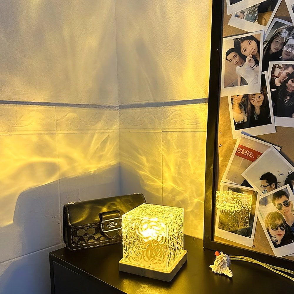 aurora night light ambient ice cube lamp aesthetic room lighting