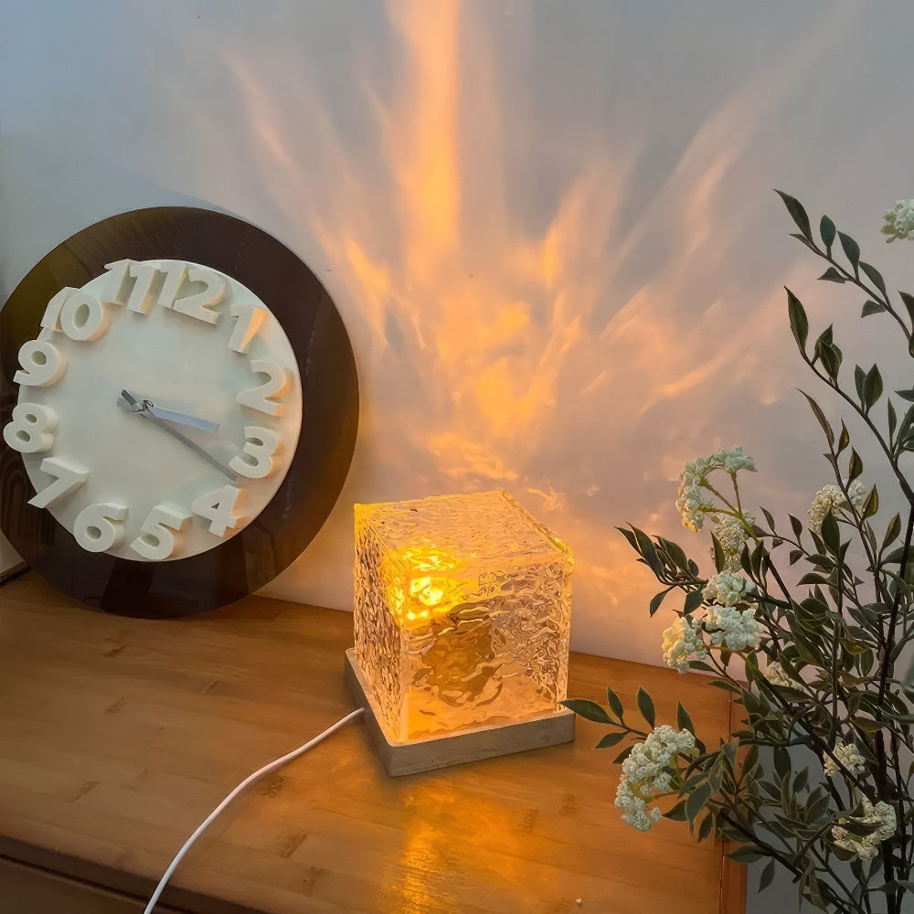 aurora night light ambient ice cube lamp aesthetic room lighting