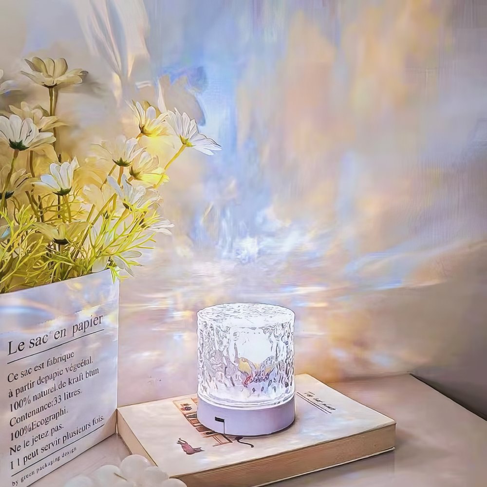 aurora night light ambient ice cube lamp aesthetic room lighting