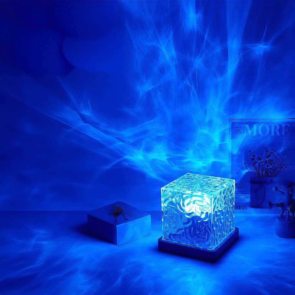 aurora night light ambient ice cube lamp aesthetic room lighting