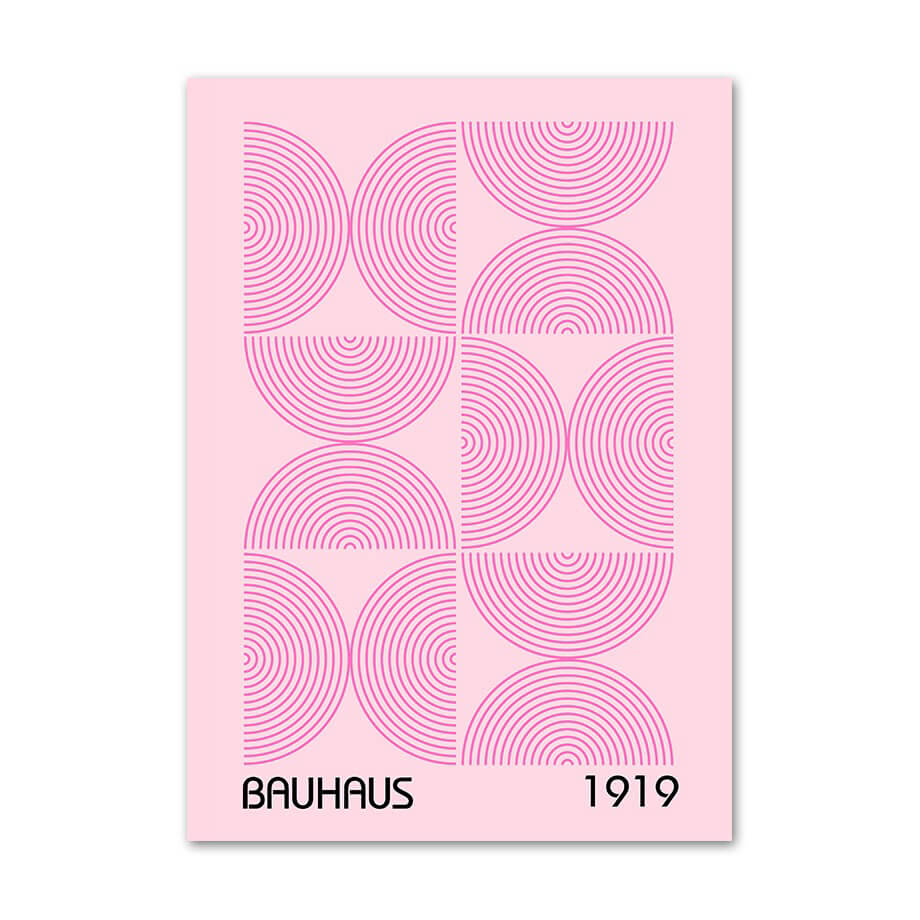 barbiecore aesthetic gallery wall art prints canvas posters in bright pink and acid blue colors