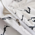 black and white natural stone print aesthetic bedding set roomtery