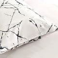 black and white natural stone print aesthetic bedding set roomtery