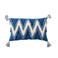 boho and preppy aesthetic zig zag tufted fringe aesthetic cushion cover