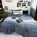 blue gradient aesthetic bedding duvet cover set