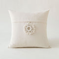 bohemian aesthetic ivory decorative cushion covers with tassels and fringe roomtery