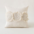 bohemian aesthetic ivory decorative cushion covers with tassels and fringe roomtery