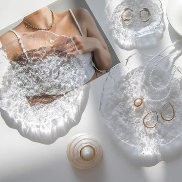 Bubbled Glass Jewelry Tray