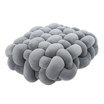 hand-knitted chunky soft plush cushion throw pillow roomtery