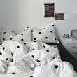 Classic Black & White Polka Dot Bedding Set