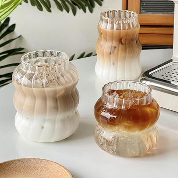 Cold Coffee Retro Glass Cup