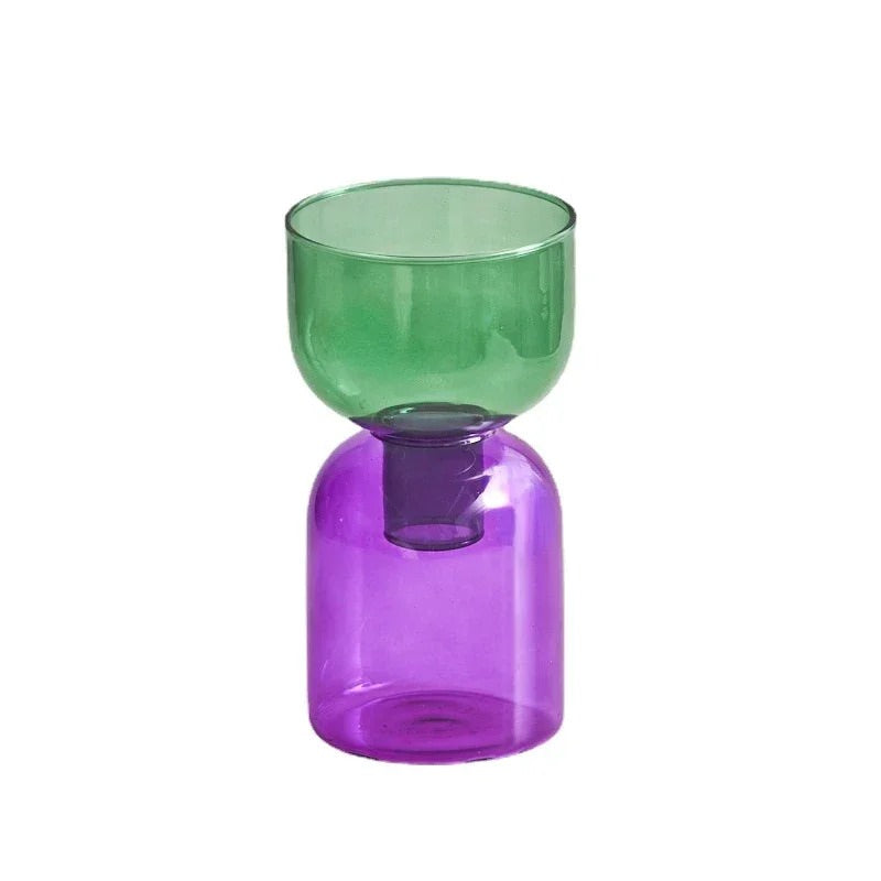 double color glass vase set roomtery aesthetic room decor