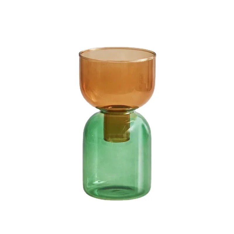 double color glass vase set roomtery aesthetic room decor