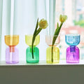double color glass vase set roomtery aesthetic room decor