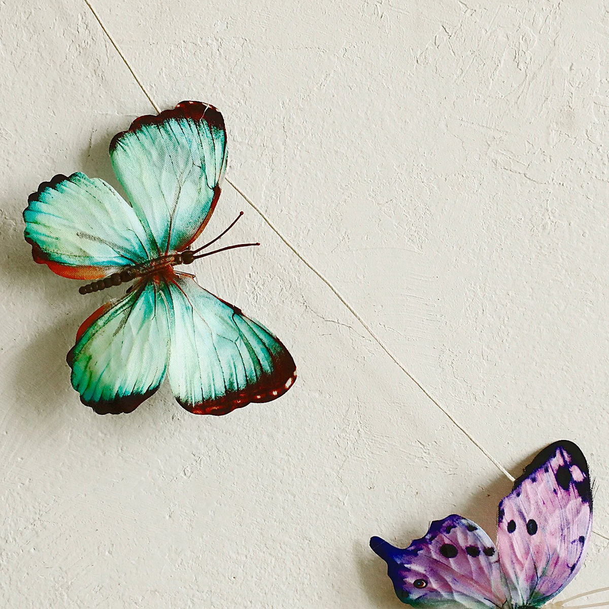cute and colorful butterflies wall hanging garland