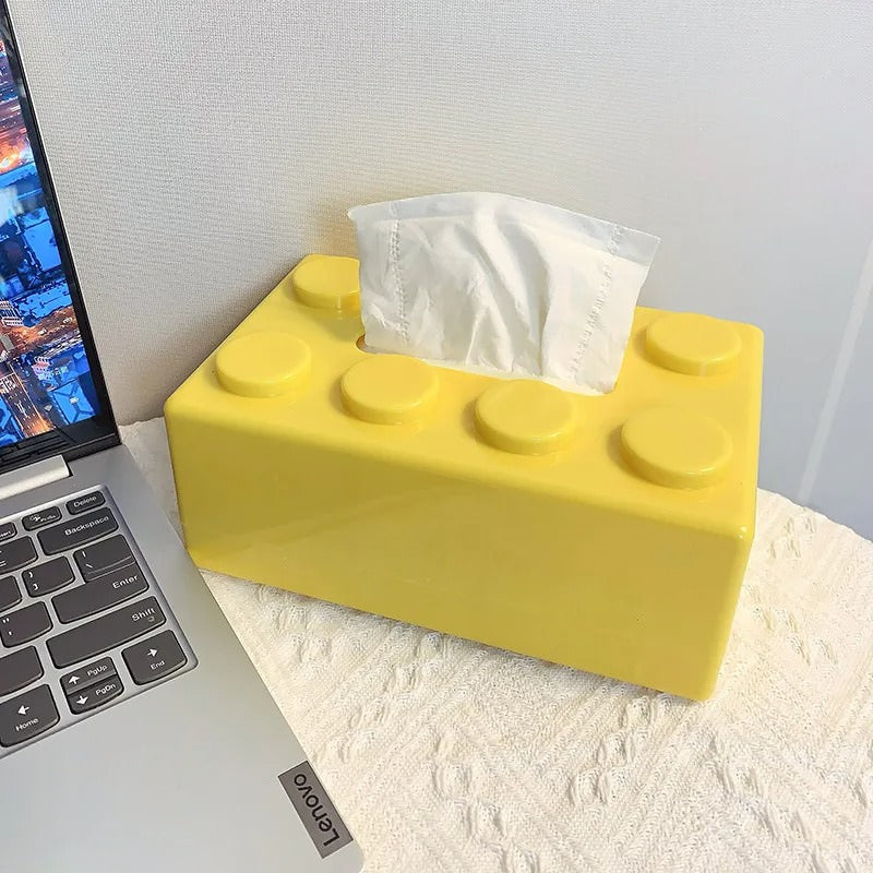 construction brick shaped tissue box paper holder roomtery aesthetic room decor