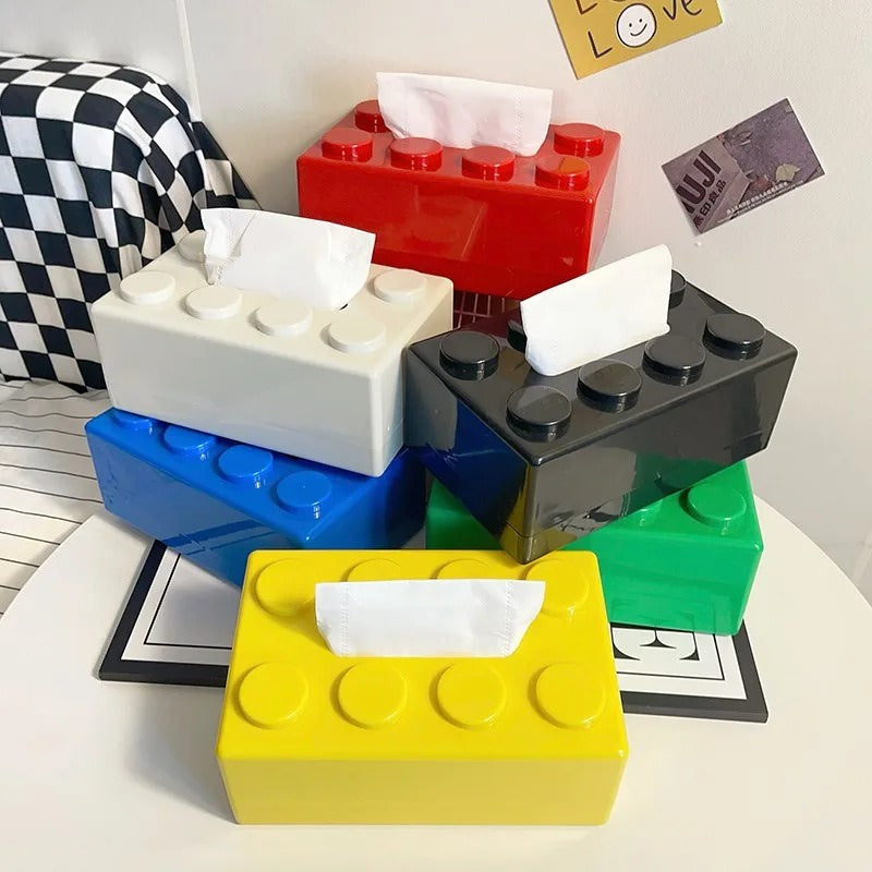 construction brick shaped tissue box paper holder roomtery aesthetic room decor