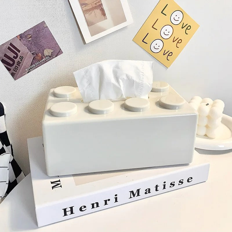 construction brick shaped tissue box paper holder roomtery aesthetic room decor