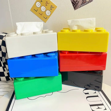 Construction Brick Tissue Holder