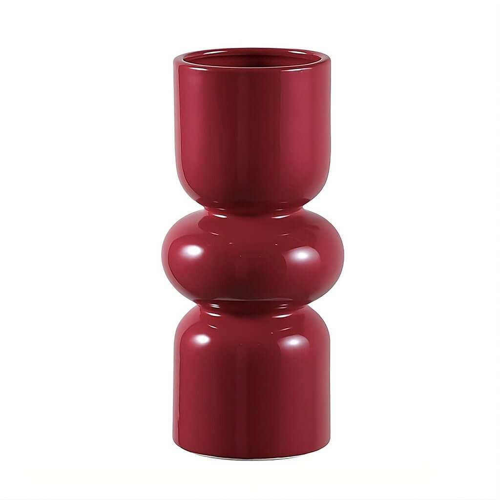 contemporary stacked ceramic vase