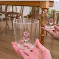 rosebud figurine glass cup coquette aesthetic accessories roomtery