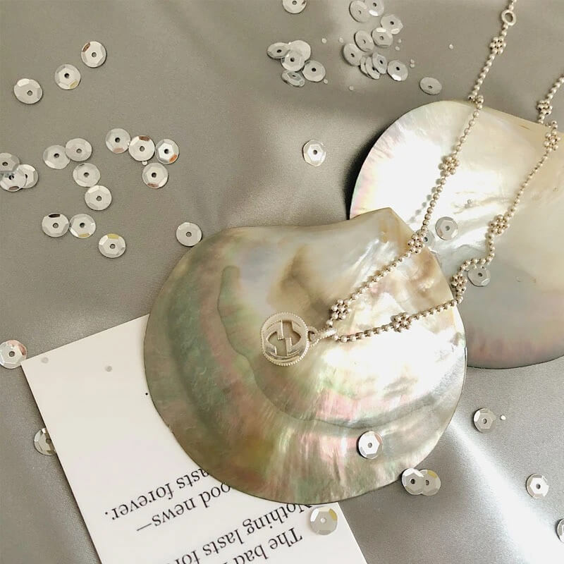 natural seashell storage jewelry tray for coquette aesthetic room decor