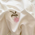 coquette aesthetic embroidered roses ruffle bedding duvet cover and sham set roomtery