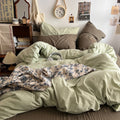 cottagecore aesthetic themed bedding duvet cover set in 100 percent cotton