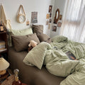 cottagecore aesthetic themed bedding duvet cover set in 100 percent cotton