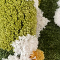 cottagecore aesthetic cute daisies bloom on a grass tufting accent rug