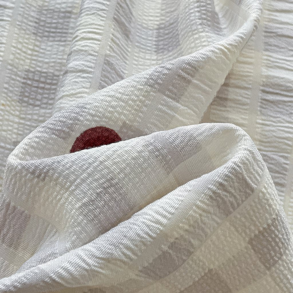 red hearts on gentle beige color gingham pattern print bedding duvet cover set