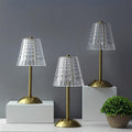 crystal lampshade brass metal table led lamp roomtery coquette aesthetic room decor
