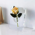 curved wormhole shaped acrylic flower vase