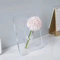 curved wormhole shaped acrylic flower vase