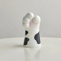 cute cat pow shaped tabletop ceramic vase for flowers roomtery aesthetic room decor