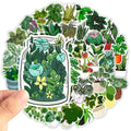 cute kawaii potted greenery plants aesthetic sticker pack roomtery
