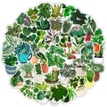 cute kawaii potted greenery plants aesthetic sticker pack roomtery